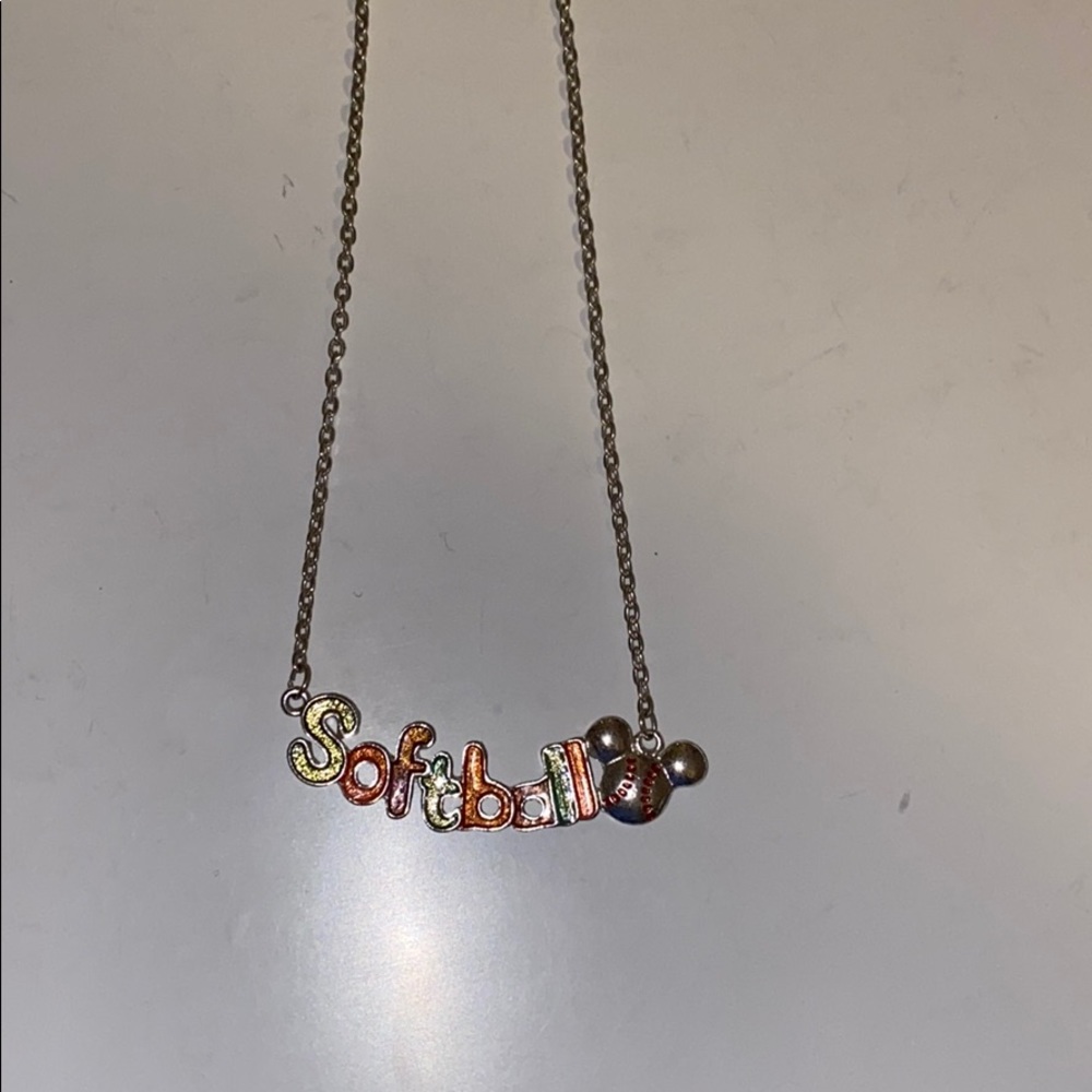SOFTBALL DISNEY NECKLACE